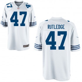 Youth Indianapolis Colts Nike White Alternate Game Jersey RUTLEDGE#47