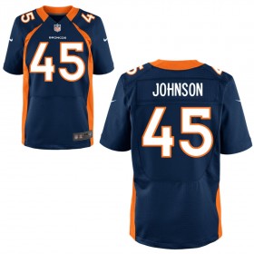 Men's Denver Broncos Nike Navy Blue Elite Jersey JOHNSON#45
