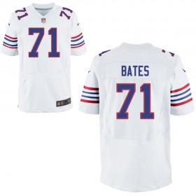Mens Buffalo Bills Nike White Alternate Elite Jersey BATES#71