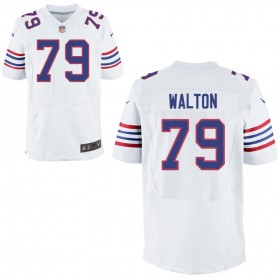 Mens Buffalo Bills Nike White Alternate Elite Jersey WALTON#79