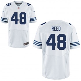 Mens Indianapolis Colts Nike White Alternate Elite Jersey REED#48