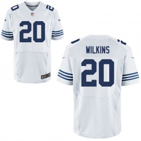 Mens Indianapolis Colts Nike White Alternate Elite Jersey WILKINS#20