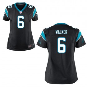 Women's Carolina Panthers Nike Black Game Jersey WALKER#6