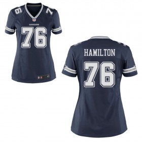 Women's Dallas Cowboys Nike Navy Jersey HAMILTON#76