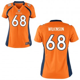 Women's Denver Broncos Nike Orange Game Jersey WILKINSON#68