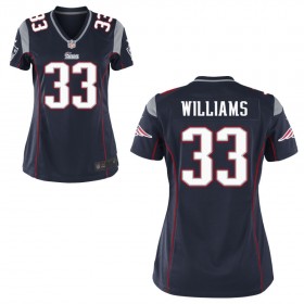 Women's New England Patriots Nike Navy Blue Game Jersey WILLIAMS#33