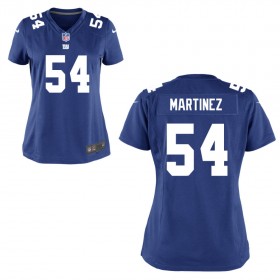 Women's New York Giants Nike Royal Blue Game Jersey MARTINEZ#54