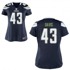 WomenÕs Los Angeles Chargers Nike Navy Blue Game Jersey DAVIS#43