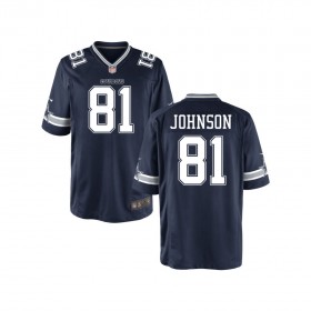 Youth Dallas Cowboys Nike Navy Game Jersey JOHNSON#81