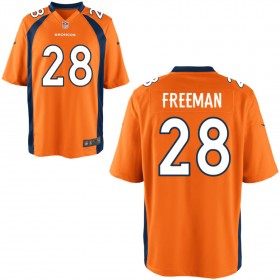 Youth Denver Broncos Nike Orange Game Jersey FREEMAN#28