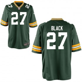 Youth Green Bay Packers Nike Green Game Jersey BLACK#27