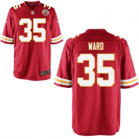 Youth Kansas City Chiefs Nike Red Game Jersey WARD#35