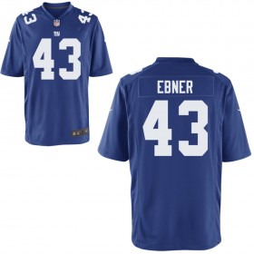 Youth New York Giants Nike Royal Game Jersey EBNER#43