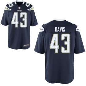 Youth Los Angeles Chargers Nike Navy Game Jersey DAVIS#43