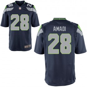 Youth Seattle Seahawks Nike College Navy Game Jersey AMADI#28