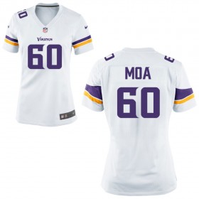 Women's Minnesota Vikings Nike White Game Jersey MOA#60