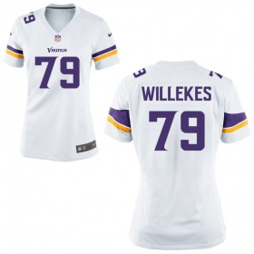Women's Minnesota Vikings Nike White Game Jersey WILLEKES#79