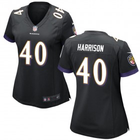 Women's Baltimore Ravens Nike Black Game Jersey HARRISON#40
