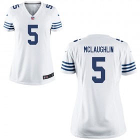 Women's Indianapolis Colts Nike White Game Jersey MCLAUGHLIN#5