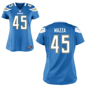 Women's Los Angeles Chargers Nike Light Blue Game Jersey MAZZA#45