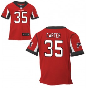 Preschool Atlanta Falcons Nike Red Team Color Game Jersey CARTER#35