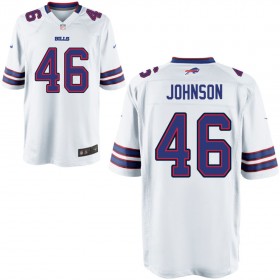 Nike Men's Buffalo Bills Game White Jersey JOHNSON#46