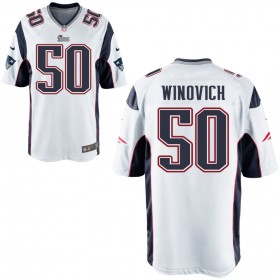 Nike Men's New England Patriots Game White Jersey WINOVICH#50