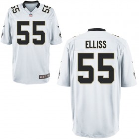 Nike Men's New Orleans Saints Game White Jersey ELLISS#55
