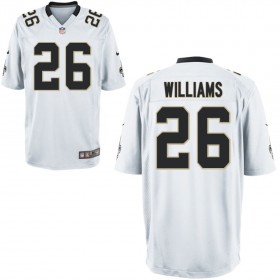 Nike Men's New Orleans Saints Game White Jersey WILLIAMS#26