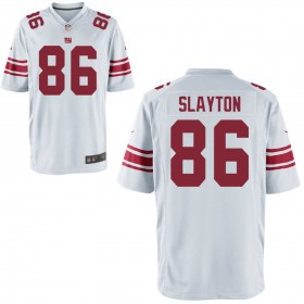 Nike Men's New York Giants Game White Jersey SLAYTON#86