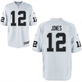 Nike Men's Las Vegas Raiders Game White Jersey JONES#12