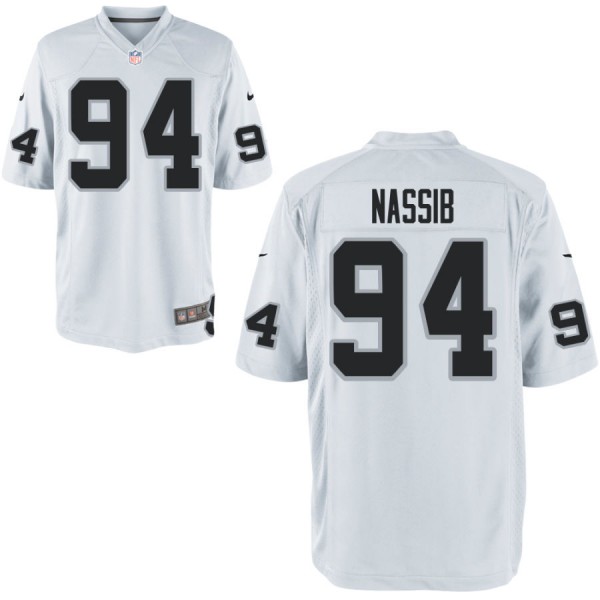 Nike Men's Las Vegas Raiders Game White Jersey NASSIB#94