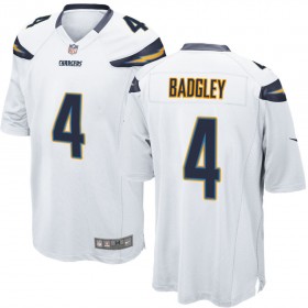 Nike Men's Los Angeles Chargers Game White Jersey BADGLEY#4