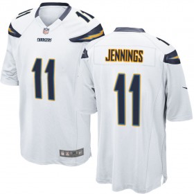 Nike Men's Los Angeles Chargers Game White Jersey JENNINGS#11