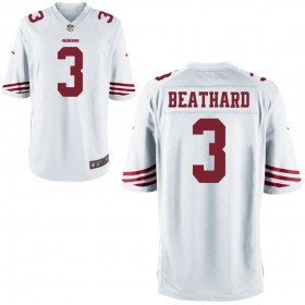 Nike Men's San Francisco 49ers Game White Jersey BEATHARD#3