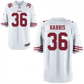 Nike Men's San Francisco 49ers Game White Jersey HARRIS#36