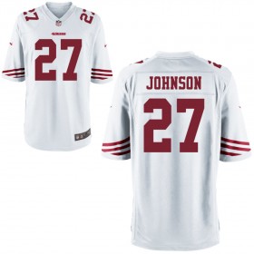 Nike Men's San Francisco 49ers Game White Jersey JOHNSON#27
