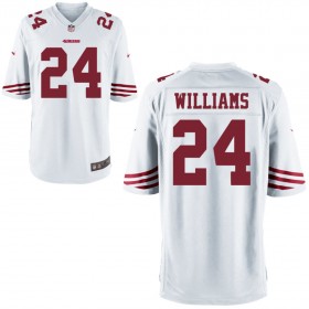 Nike Men's San Francisco 49ers Game White Jersey WILLIAMS#24
