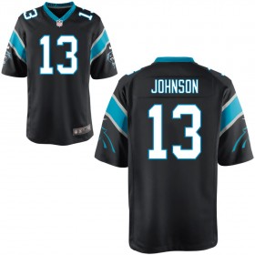 Men's Carolina Panthers Nike Black Game Jersey JOHNSON#13