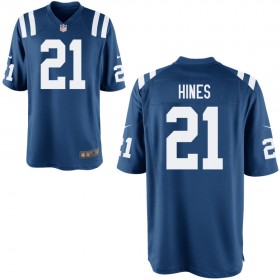 Men's Indianapolis Colts Nike Royal Game Jersey HINES#21