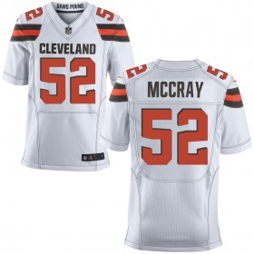 Men's Cleveland Browns Nike White Elite Jersey MCCRAY#52