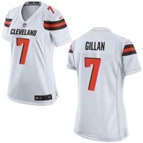Nike Cleveland Browns Womens White Game Jersey GILLAN#7